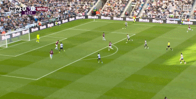 半场战报：纽卡2-0西汉姆联，沃尔特马德、奥苏拉破门